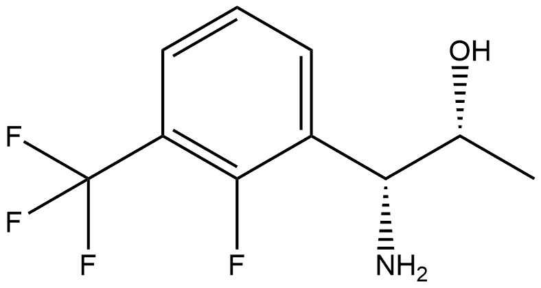 (1R,2R)-1-AMINO-1-[2-FLUORO-3-(TRIFLUOROMETHYL)PHENYL]PROPAN-2-OL Structure