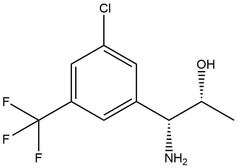 (1R,2R)-1-AMINO-1-[3-CHLORO-5-(TRIFLUOROMETHYL)PHENYL]PROPAN-2-OL Structure