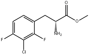 methyl (2R)-2-amino-3-(3-chloro-2,4-difluorophenyl)propanoate Structure