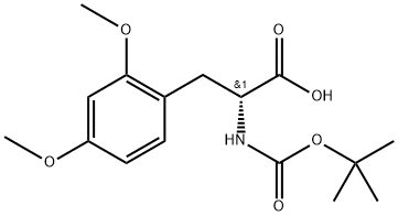 (2R)-2-{[(tert-butoxy)carbonyl]amino}-3-(2,4-dimethoxyphenyl)propanoic acid Structure