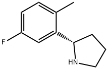 Pyrrolidine, 2-(5-fluoro-2-methylphenyl)-, (2S)- 구조식 이미지