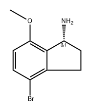 (1R)-4-bromo-7-methoxy-2,3-dihydro-1H-inden-1-amine Structure