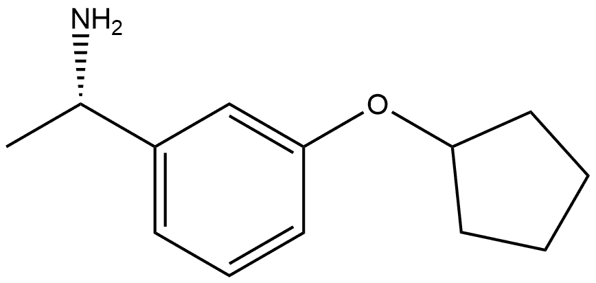 (1S)-1-(3-CYCLOPENTYLOXYPHENYL)ETHYLAMINE Structure