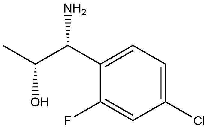 (1R,2R)-1-AMINO-1-(4-CHLORO-2-FLUOROPHENYL)PROPAN-2-OL Structure