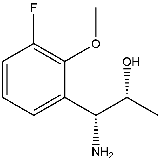 (1R,2R)-1-AMINO-1-(3-FLUORO-2-METHOXYPHENYL)PROPAN-2-OL Structure