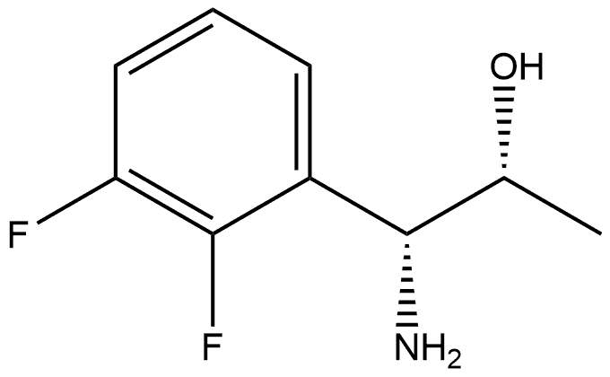 (1R,2R)-1-AMINO-1-(2,3-DIFLUOROPHENYL)PROPAN-2-OL Structure