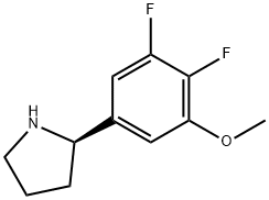 (2R)-2-(3,4-difluoro-5-methoxyphenyl)pyrrolidine Structure