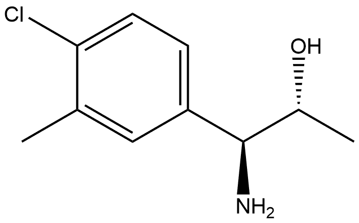 (1S,2R)-1-AMINO-1-(4-CHLORO-3-METHYLPHENYL)PROPAN-2-OL Structure