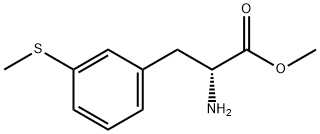 methyl (2R)-2-amino-3-[3-(methylsulfanyl)phenyl]propanoate Structure