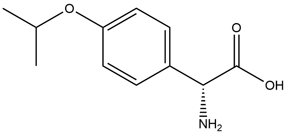 (R)-2-amino-2-(4-isopropoxyphenyl)acetic acid Structure