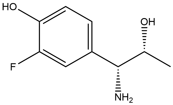 4-((1R,2R)-1-AMINO-2-HYDROXYPROPYL)-2-FLUOROPHENOL Structure