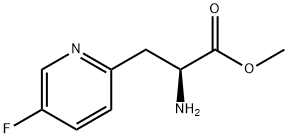 2-Pyridinepropanoic acid, α-amino-5-fluoro-, methyl ester, (αS)- Structure
