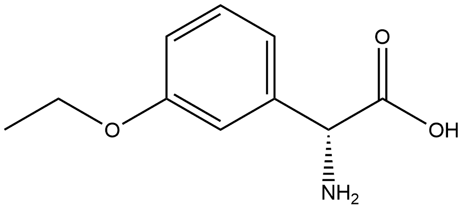 (R)-2-amino-2-(3-ethoxyphenyl)acetic acid Structure