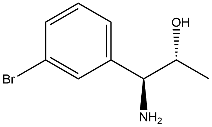 (1S,2R)-1-AMINO-1-(3-BROMOPHENYL)PROPAN-2-OL Structure