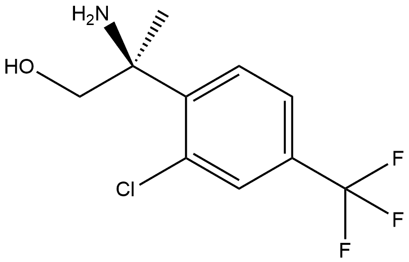 (2S)-2-AMINO-2-[2-CHLORO-4-(TRIFLUOROMETHYL)PHENYL]PROPAN-1-OL Structure