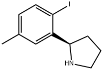 (2R)-2-(2-iodo-5-methylphenyl)pyrrolidine 구조식 이미지