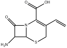 5-Thia-1-azabicyclo[4.2.0]oct-2-ene-2-carboxylic acid, 7-amino-3-ethenyl-8-oxo- Structure