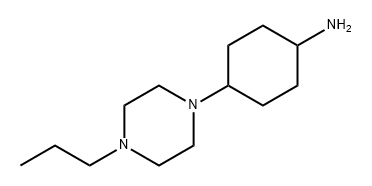 Cyclohexanamine, 4-(4-propyl-1-piperazinyl)- 구조식 이미지