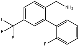 (2'-Fluoro-5-(trifluoromethyl)biphenyl-2-yl)methanamine Structure