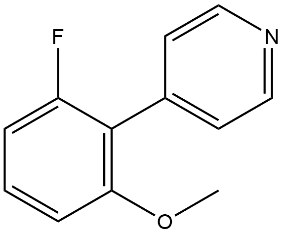 4-(2-Fluoro-6-methoxyphenyl)pyridine Structure