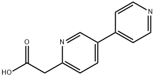 2-(5-(Pyridin-4-yl)pyridin-2-yl)acetic acid Structure