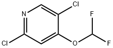 Pyridine, 2,5-dichloro-4-(difluoromethoxy)- Structure