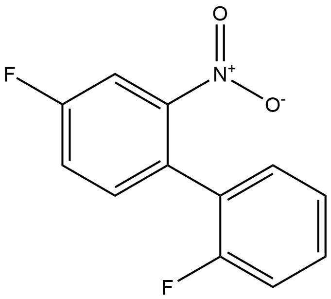 2',4-difluoro-2-nitro-1,1'-biphenyl 구조식 이미지