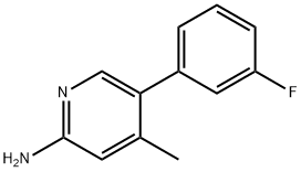 5-(3-Fluorophenyl)-4-methylpyridin-2-amine Structure