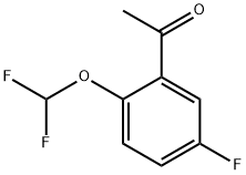 Ethanone, 1-[2-(difluoromethoxy)-5-fluorophenyl]- Structure