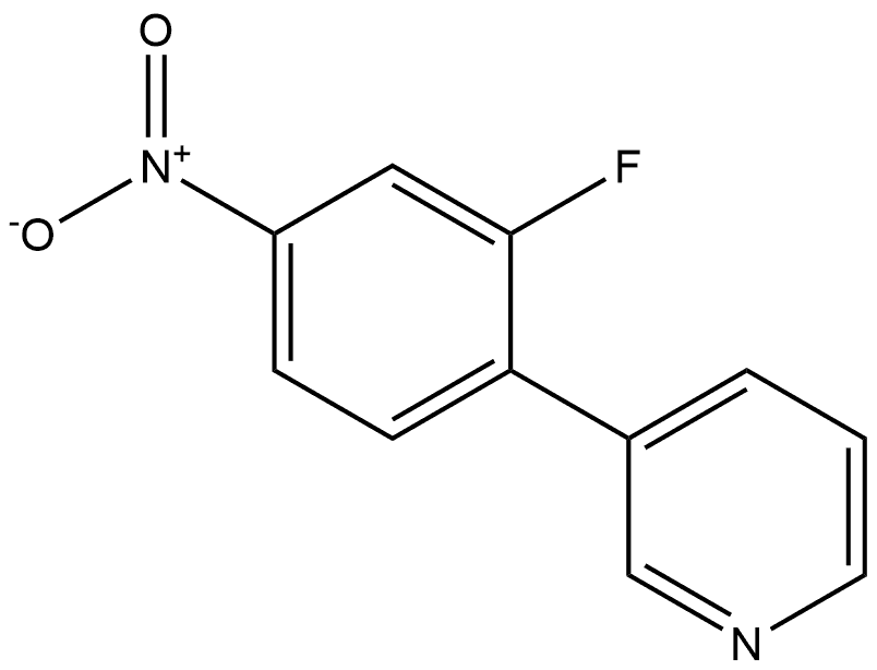 3-(2-fluoro-4-nitrophenyl)pyridine Structure