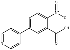 Benzoic acid, 2-nitro-5-(4-pyridinyl)- Structure