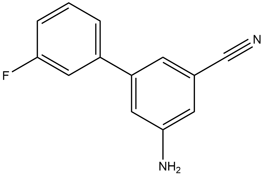 5-Amino-3'-fluoro[1,1'-biphenyl]-3-carbonitrile Structure