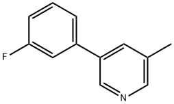 3-(3-Fluorophenyl)-5-methylpyridine Structure