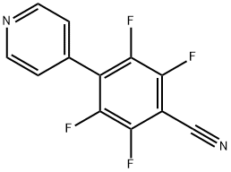 2,3,5,6-Tetrafluoro-4-(pyridin-4-yl)benzonitrile Structure