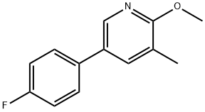 5-(4-Fluorophenyl)-2-methoxy-3-methylpyridine Structure