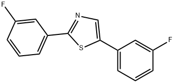 2,5-Bis(3-fluorophenyl)thiazole Structure