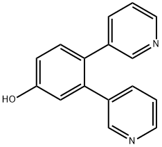 3,4-Di(pyridin-3-yl)phenol Structure