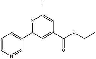 Ethyl 2-fluoro-6-(pyridin-3-yl)isonicotinate Structure