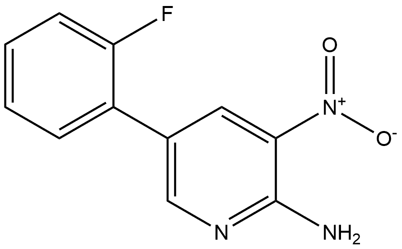 5-(2-fluorophenyl)-3-nitropyridin-2-amine Structure