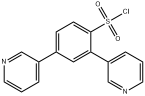 2,4-Di(pyridin-3-yl)benzene-1-sulfonyl chloride Structure