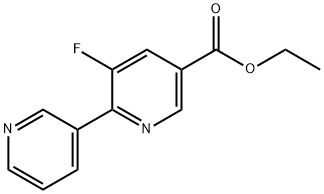 Ethyl 5-fluoro-6-(pyridin-3-yl)nicotinate Structure