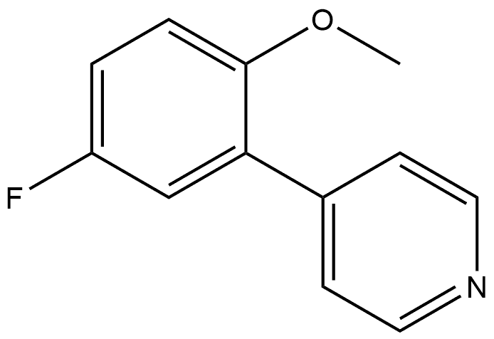 4-(5-Fluoro-2-methoxyphenyl)pyridine Structure