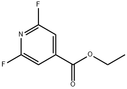 Ethyl 2,6-difluoroisonicotinate Structure