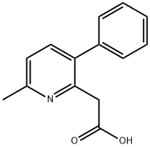 6-Methyl-3-phenylpyridine-2-acetic acid Structure