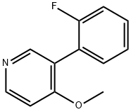 3-(2-Fluorophenyl)-4-methoxypyridine Structure