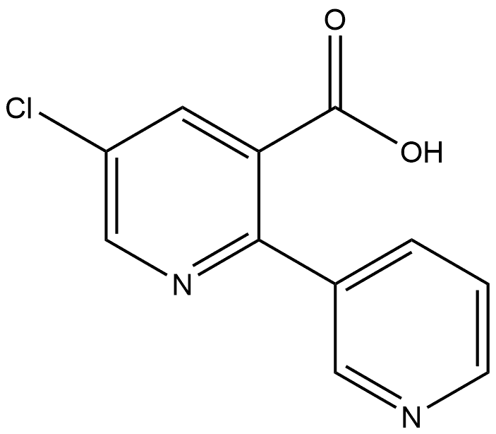 5-chloro-[2,3'-bipyridine]-3-carboxylic acid Structure