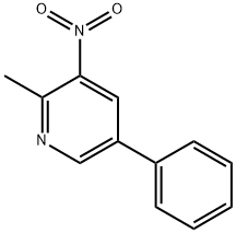 2-methyl-3-nitro-5-phenylpyridine Structure