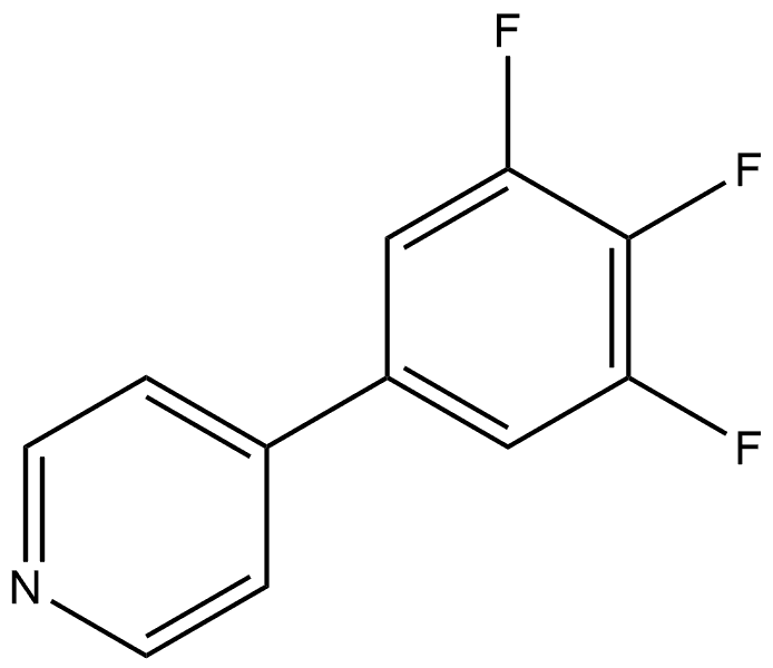 4-(3,4,5-Trifluorophenyl)pyridine Structure