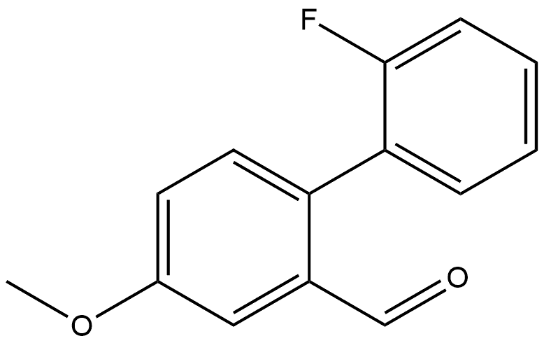 2'-Fluoro-4-methoxy[1,1'-biphenyl]-2-carboxaldehyde Structure