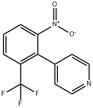 4-(2-Nitro-6-(trifluoromethyl)phenyl)pyridine Structure